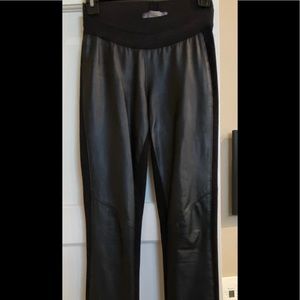 Paige genuine leather and ponte’ pant.
